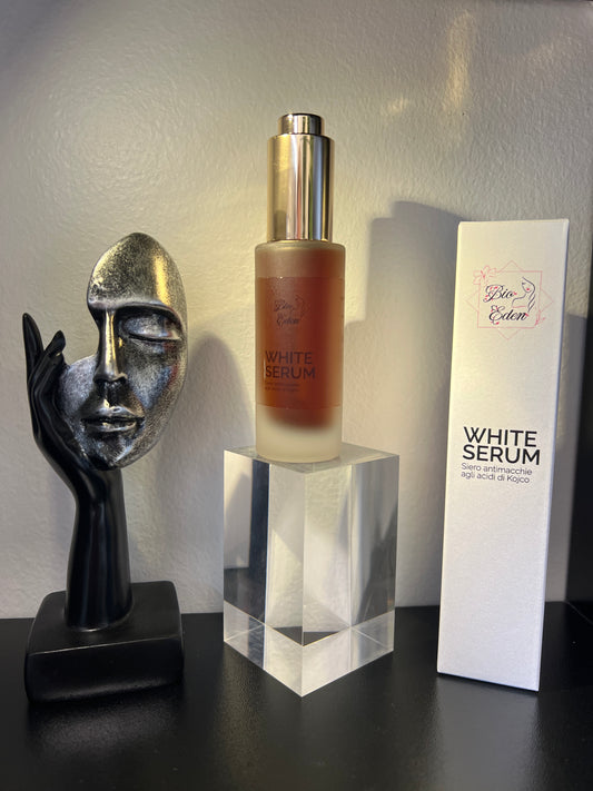 Bio Eden White Serum- Siero Illuminante Anti-Macchia – 30 ml Uniforma, leviga, illumina | Trattamento intensivo contro discromie e segni del tempo
