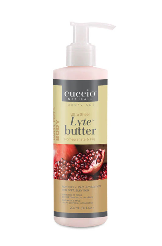 Cuccio Lyte Butter Ultra Sheer – Crema Idratante 24h Melograno e Fico | Cuccio Naturale