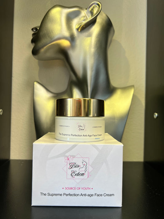 Bio Eden Crema Viso Suprema - Anti-Età Globale – 50 ml  Alta concentrazione di attivi per pelli mature, disidratate o segnate