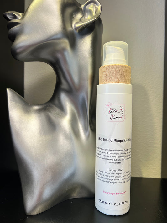 Bio Eden Tonico Viso Delicato Riequilibrante – 200 ml Senza alcol | Con acqua ipertermale | Ideale per pelli sensibili